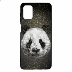 Чохол для Samsung M51 Panda low poly and gold - PrintSalon