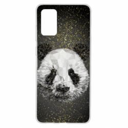 Чохол для Samsung S20+ Panda low poly and gold - PrintSalon