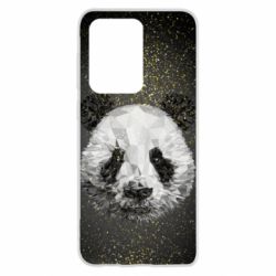 Чохол для Samsung S20 Ultra Panda low poly and gold - PrintSalon
