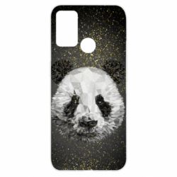 Чохол для Oppo A52 / A72 / A92Panda low poly and gold - PrintSalon