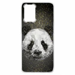 Чохол для Oppo A74 4G Panda low poly and gold - PrintSalon