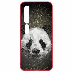 Чохол для Xiaomi Mi10 / 10 Pro Panda low poly and gold - PrintSalon