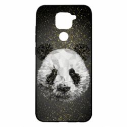 Чохол для Xiaomi Redmi Note 9 / Redmi 10X Panda low poly and gold - PrintSalon