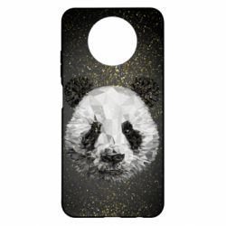 Чохол для Xiaomi Redmi Note 9 5G/Redmi Note 9T Panda low poly and gold - PrintSalon