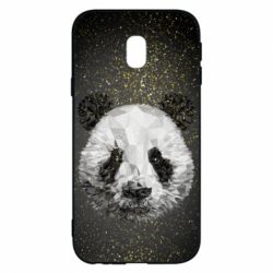 Чохол для Samsung J3 2017 Panda low poly and gold - PrintSalon