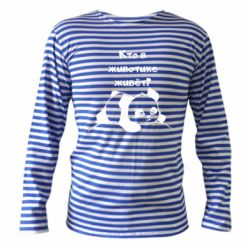 Тельняшка с длинным рукавом Panda on tummy - PrintSalon