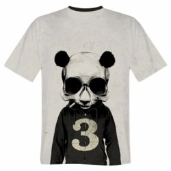 Мужская футболка 3D Panda skull-PrintSalon Мужская футболка 3D Panda skull