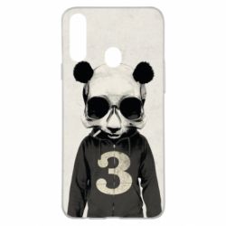 Чехол для Samsung A20s Panda skull-PrintSalon Чехол для Samsung A20s Panda skull