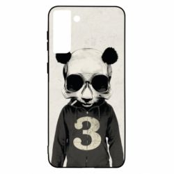 Чехол для Samsung S21 Ultra Panda skull-PrintSalon Чехол для Samsung S21 Ultra Panda skull