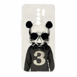 Чохол для Xiaomi Redmi 9 Panda skull - PrintSalon