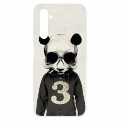 Чохол для Realme 6 Panda skull - PrintSalon