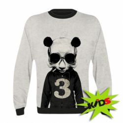 Дитячий 3D світшот Panda skull - PrintSalon