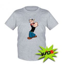 Детская футболка Папай моряк - PrintSalon