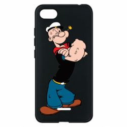 Чехол для Xiaomi Redmi 6A Папай моряк - PrintSalon