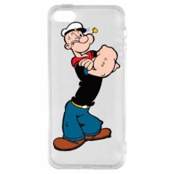 Чехол для iPhone5/5S/SE Папай моряк - PrintSalon