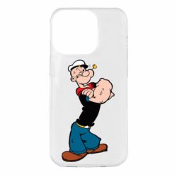 Чехол для iPhone 14 Pro Папай моряк - PrintSalon