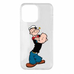 Чехол для iPhone 14 Pro Max Папай моряк - PrintSalon