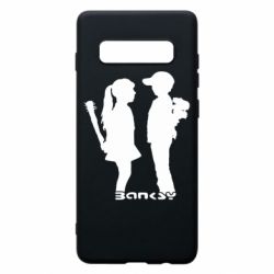 Чехол для Samsung S10+ Пара Bancsy - PrintSalon