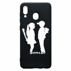 Чехол для Samsung A30 Пара Bancsy - PrintSalon