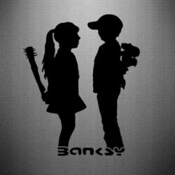 Наклейка Пара Bancsy