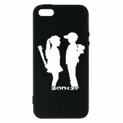 Чехол для iPhone5/5S/SE Пара Bancsy - PrintSalon