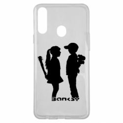 Чехол для Samsung A20s Пара Bancsy - PrintSalon