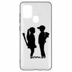 Чехол для Samsung A21s Пара Bancsy - PrintSalon