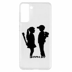 Чехол для Samsung S21+ Пара Bancsy - PrintSalon