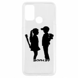 Чехол для Oppo A53/A32/A33 Пара Bancsy - PrintSalon