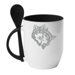 Чашка с ложкой Пара *для светлой основы - PrintSalon