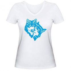 Женская футболка с V-образным вырезом Пара *для светлой основы - PrintSalon