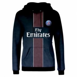 Жіноче 3D худі Paris Saint Germain