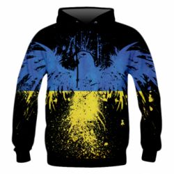 Чоловіче 3D худі Patriot eagle - PrintSalon