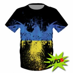 Дитяча 3D футболка Patriot eagle - PrintSalon