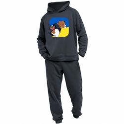 Мужской костюм Патрон на фоне флага - PrintSalon