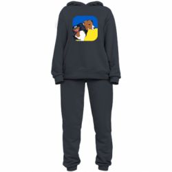 Женский костюм Патрон на фоне флага - PrintSalon