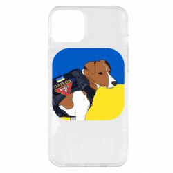 Чехол для iPhone 14 Plus Патрон на фоне флага - PrintSalon