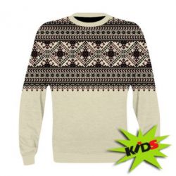 Дитячий 3D світшот Pattern Ukraine 1