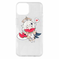 Чехол для iPhone 14 Паймон с арбузом