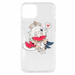 Чохол для iPhone 14 Plus Паймон з кавуном - PrintSalon