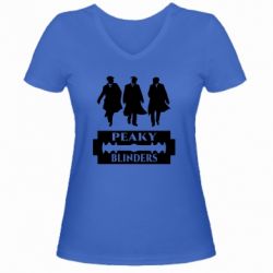 Женская футболка с V-образным вырезом Peaky Blinders - PrintSalon