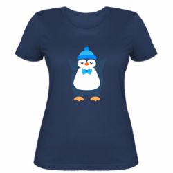 Женская футболка Penguin in a hat - PrintSalon