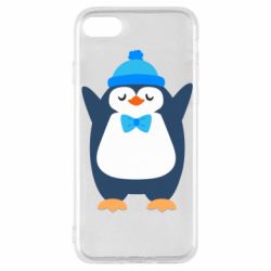 Чехол для iPhone SE 2022 Penguin in a hat - PrintSalon