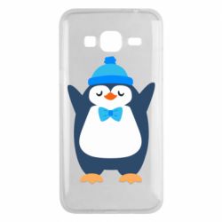 Чехол для Samsung J3 2016 Penguin in a hat - PrintSalon
