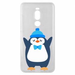 Чехол для Meizu Note 8 Penguin in a hat - PrintSalon