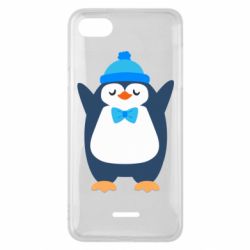 Чехол для Xiaomi Redmi 6A Penguin in a hat - PrintSalon