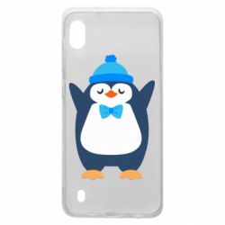 Чехол для Samsung A10 Penguin in a hat - PrintSalon