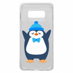 Чехол для Samsung S10e Penguin in a hat - PrintSalon