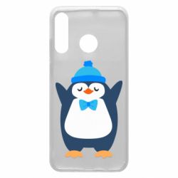 Чехол для Huawei P30 Lite Penguin in a hat - PrintSalon