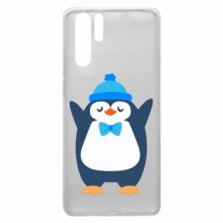 Чехол для Huawei P30 Pro Penguin in a hat - PrintSalon